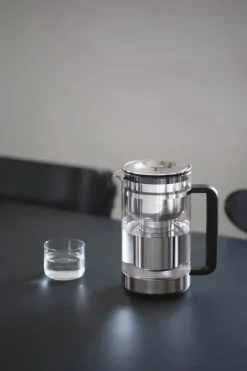 Aarke Vandrenser - Large 2,8 L - Glas/rustfrit stål - Inkl. Pure filter granulat