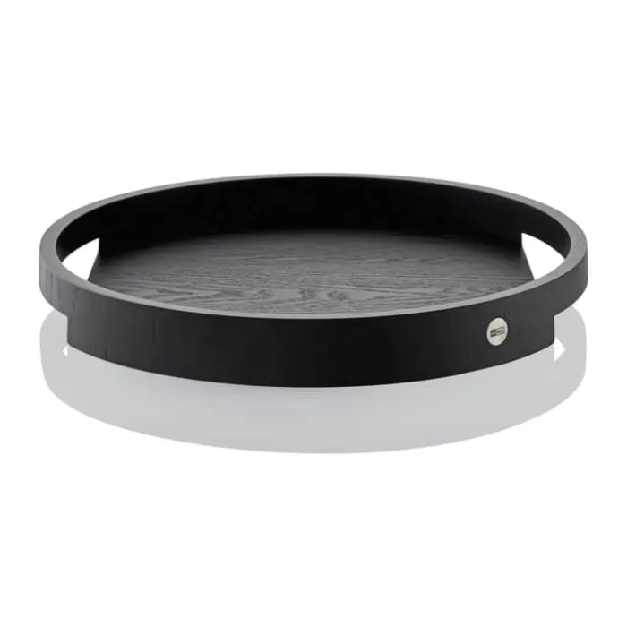 AdHoc Aura Serveringsbakke Ø 40 cm - Asketræ - Sort