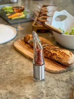 AdHoc Chilimølle H 20,5 x Ø 4,5 cm - Rustfrit stål/akryl