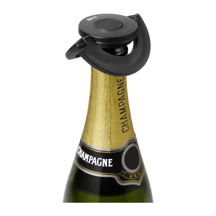 AdHoc Gusto Champagneprop Ø 8,2 cm - Plastik/silikone - Sort