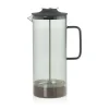AdHoc Impact French Press Stempelkande 1000 ml - Borosilikatglas/rustfrit stål - Grå