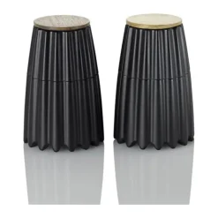 AdHoc MagTwo Kværnsæt - 2 dele H 19,5 cm - Plastik/bambus - Sort