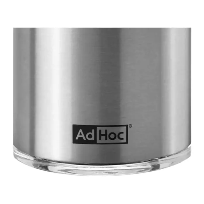 AdHoc Muskatino Muskatmølle H 12,5 cm - Rustfrit stål/glas