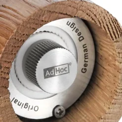 AdHoc Textura Kværnsæt H 15 cm - Asketræ/rustfrit stål - Natur