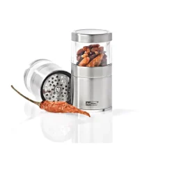 AdHoc Voyage Chilli Kværn Ø 3,8 x H 7,5 cm - Rustfrit stål/akryl - Klar