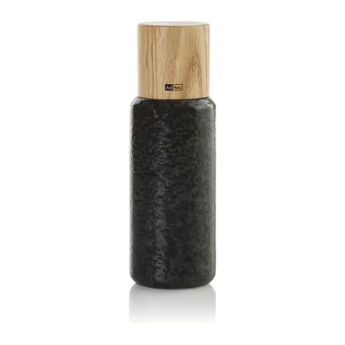 AdHoc Yara Kværnsæt - 2 dele H 18 cm - Keramik/egetræ - Grøn