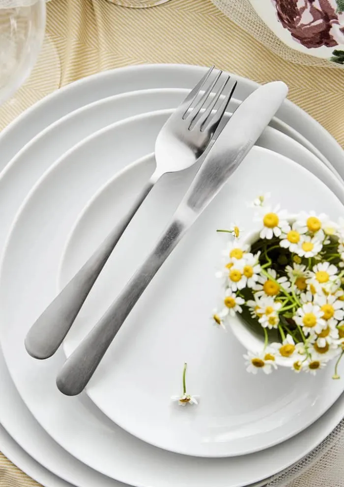 Aida Atelier Desserttallerken - 4 stk. Ø 18 cm - Porcelæn - Hvid