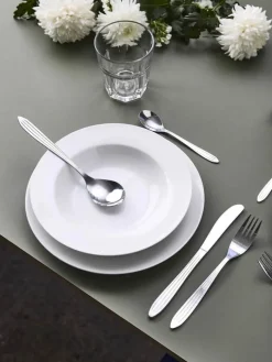 Aida Café Steaktallerken - 4 stk. B 27,5 x L 27,5 cm - Porcelæn - Hvid
