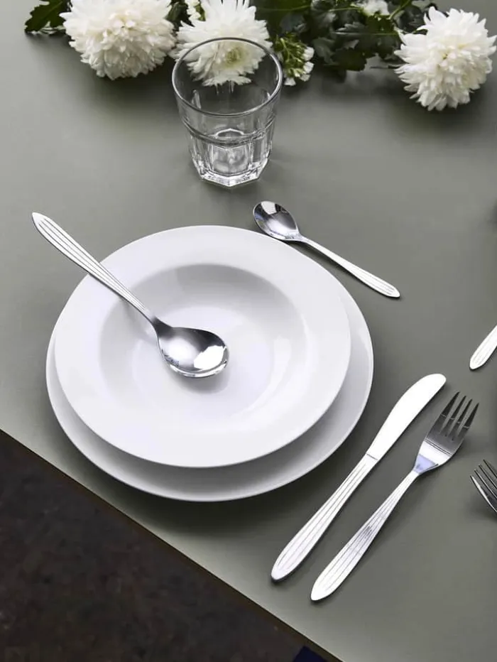 Aida Café Steaktallerken - 4 stk. B 27,5 x L 27,5 cm - Porcelæn - Hvid