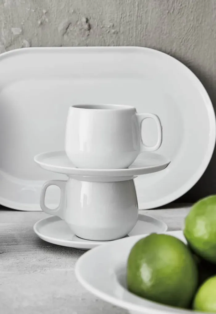 Aida Enso Fad Ø 22,9 cm - Porcelæn -Hvid