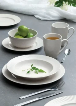 Aida Groovy Skål Ø 14,5 cm - Stentøj - Hvid