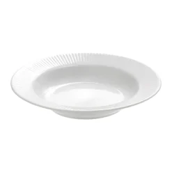 Aida Groovy Suppetallerken Ø 22 cm - Porcelæn - Hvid