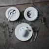 Aida Groovy Tallerken Ø 19 cm - Porcelæn - Hvid