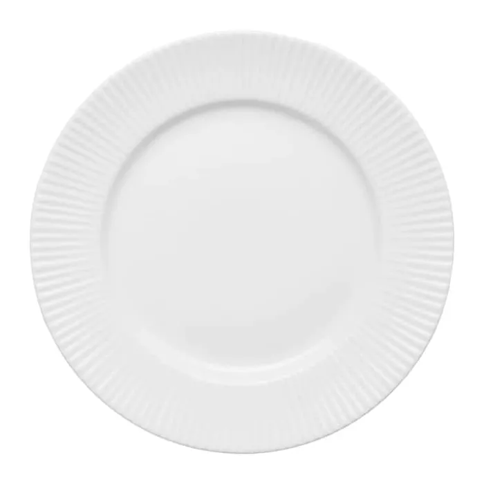 Aida Groovy Tallerken Ø 19 cm - Porcelæn - Hvid