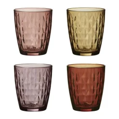 Aida Mosaic Vandglas - 4 stk. 34 cl - Glas - Multifarvet