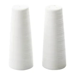 Aida Passion Salt- og pebersæt H 10 x B 7 cm - Porcelæn - Creme Hvid