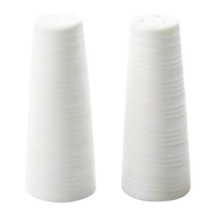 Aida Passion Salt- og pebersæt H 10 x B 7 cm - Porcelæn - Creme Hvid