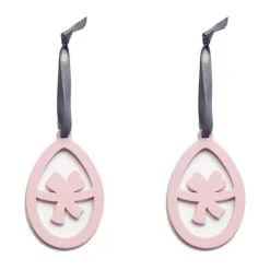 AIRies AIRies Påskeophæng Sløjfe - 2 stk. B 3,7 x L 5,5 cm - Zink - Rosa
