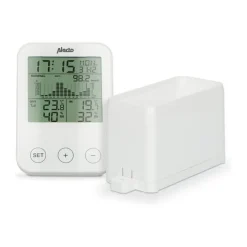 Alecto Home Vejrstation WS-1200 Indendørs- og udendørstemperatur - Trådløs sensor - Nedbør