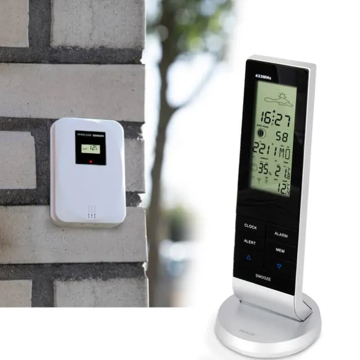 Alecto Home Vejrstation WS-1150 Udetemperatur - Trådløs sensor - Indbygget alarm