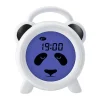 Alecto Søvntræer natlampe og vækkeur - Panda H 14,5 cm - Plastik - Hvid
