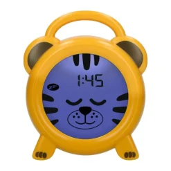 Alecto Søvntræer natlampe og vækkeur - Tiger H 14,2 cm - Plastik - Orange