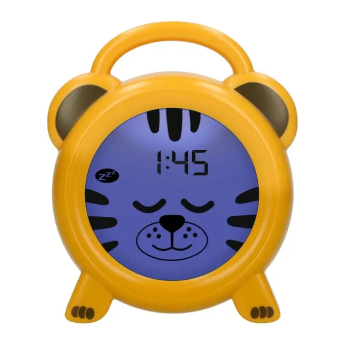 Alecto Søvntræer natlampe og vækkeur - Tiger H 14,2 cm - Plastik - Orange