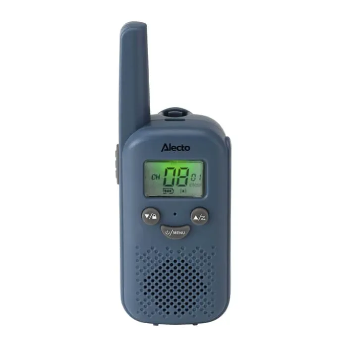 Alecto Walkie-talkie sæt - 2 dele Genopladelig - ABS-plastik- Blå