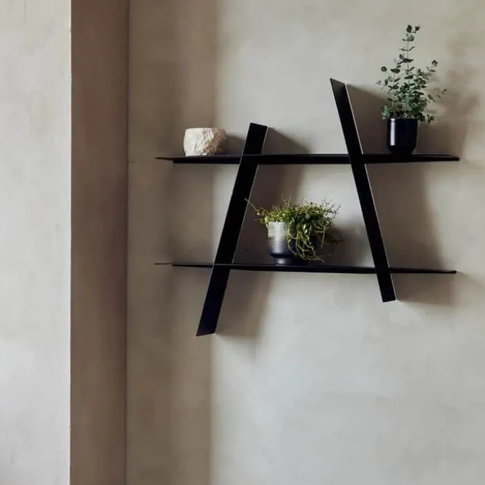 Andersen Furniture A-Shelf Hylde H 46 x B 52 x D 9 cm - Stål - Sort