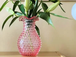 Anna von Lipa Blonde Vase Ø 14,7 x H 20,5 cm - Glas - Lyserød