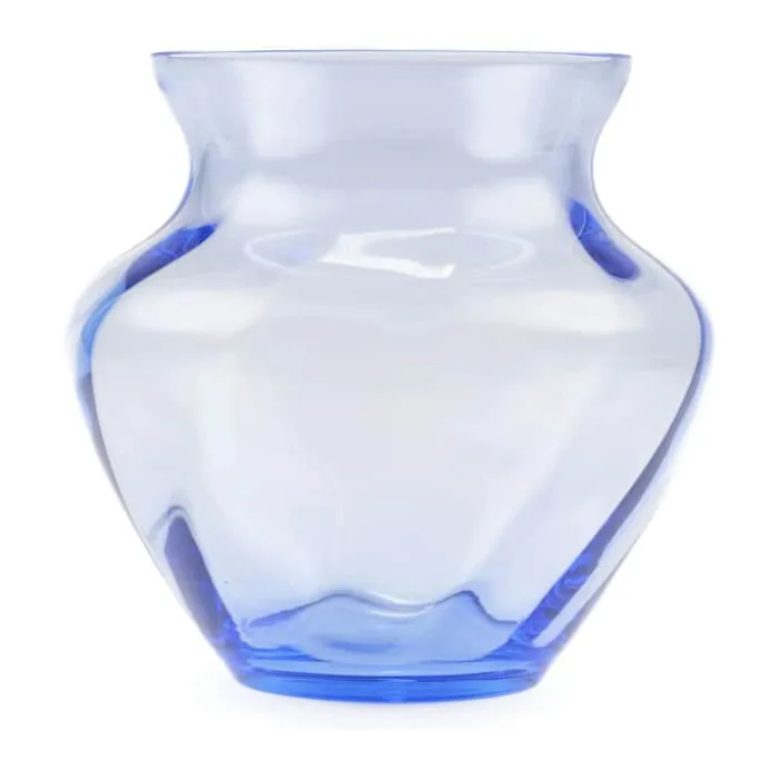 Anna von Lipa Dahlia Vase Ø 23 x H 22 cm - Glas - Lyseblå