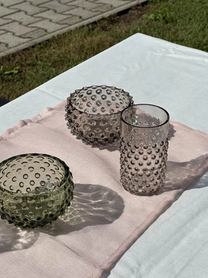 Anna von Lipa Hobnail Tapasskål Ø 11,5 cm - Glas - Cashmere