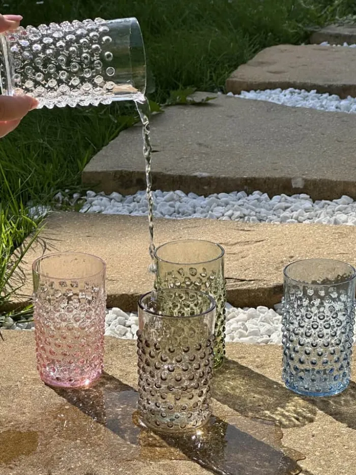 Anna von Lipa Hobnail Vandglas 20 cl - Glas - Crystal