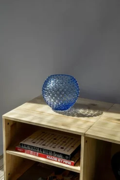 Anna von Lipa Hobnail Vase Ø 18 x H 17 cm - Glas - Lyseblå