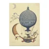 Architectmade Plakat Ballonrejsen B 50 x L 70 cm - Mat papir - Flerfarvet
