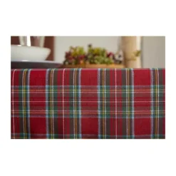 Atenas Aberdeen Voksdug B 150 x L 250 cm - Bomuld/polyester - Rød/grøn