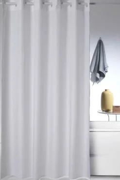 Atenas Badeforhæng B 180 x L 200 cm - Polyester - White