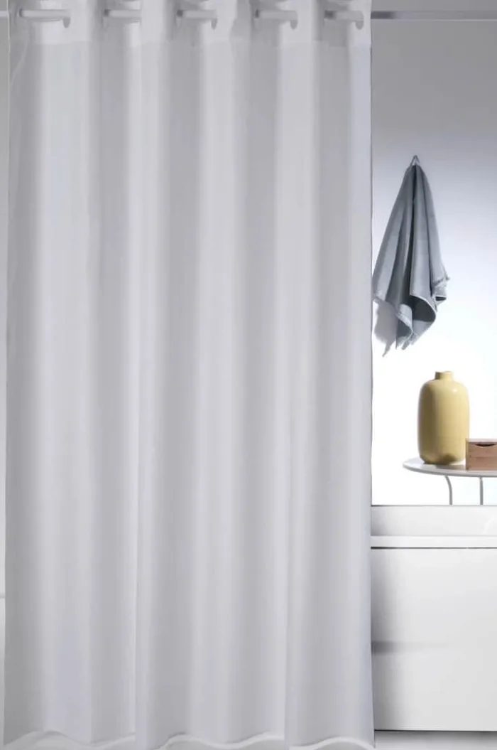 Atenas Badeforhæng B 180 x L 200 cm - Polyester - White