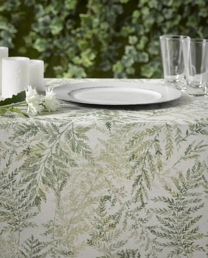 Atenas Helechos Dug B 150 x L 300 cm - Bomuld - Sand/green