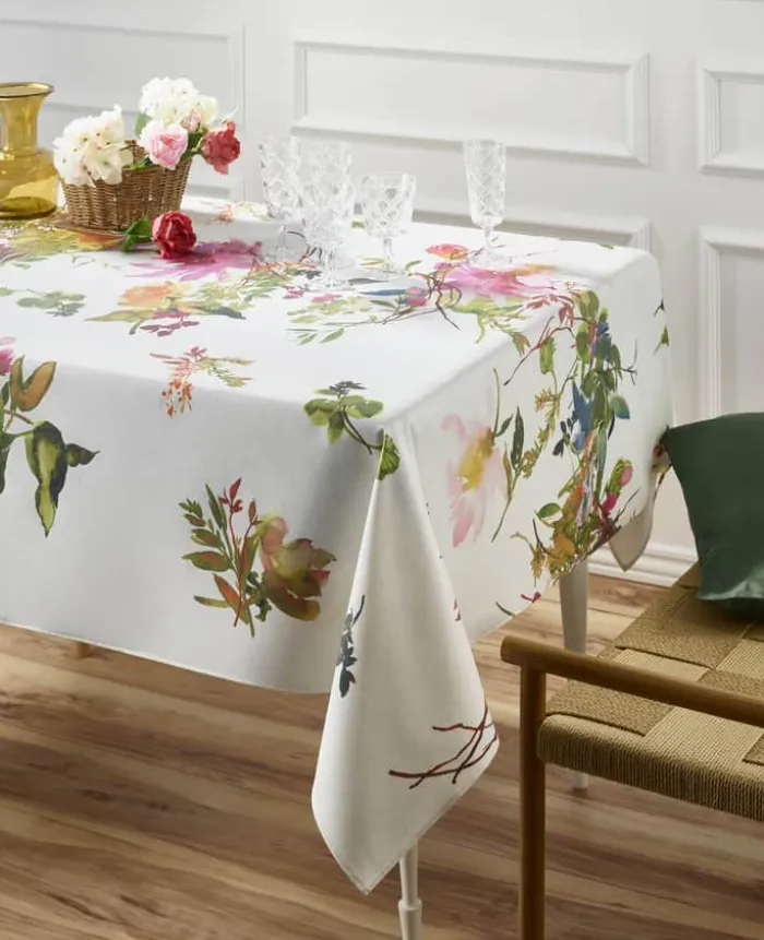 Atenas Savannah Dug Ø 150 cm - Bomuld - Blanco