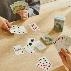 Barbo Toys Mumi Spillekort - Hus B 7,5 x H 4 x L 10,5 cm - Grå