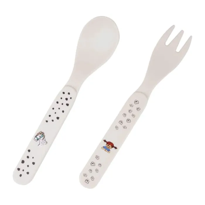 Barbo Toys Pippi Spisesæt - 5 dele Genbrugsplast - Multifarvet