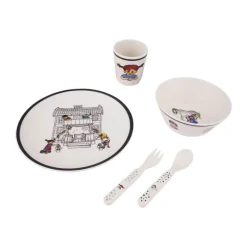 Barbo Toys Pippi Spisesæt - 5 dele Genbrugsplast - Multifarvet