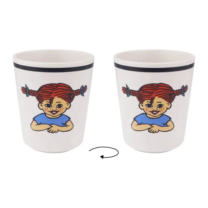 Barbo Toys Pippi Spisesæt - 5 dele Genbrugsplast - Multifarvet