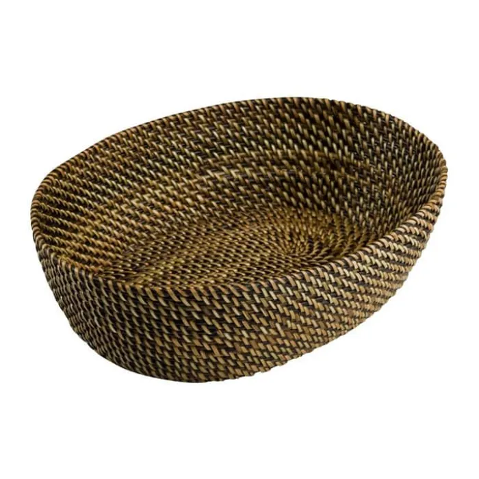 Bastian Brødkurv H 7,8 x B 23,5 x L 30 cm - Rattan - Brun
