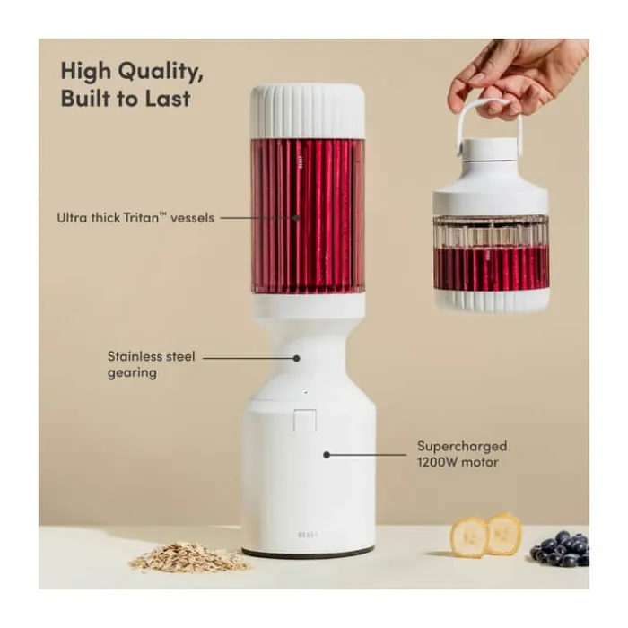 Beast Mega Plus Blender 1200 watt - 1,2 liter - Cloud white