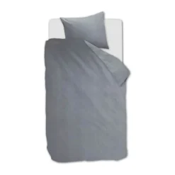 BeddingHouse Frost Sengetøj B 140 x L 200 cm - Bomuldsflanel - Blue Grey