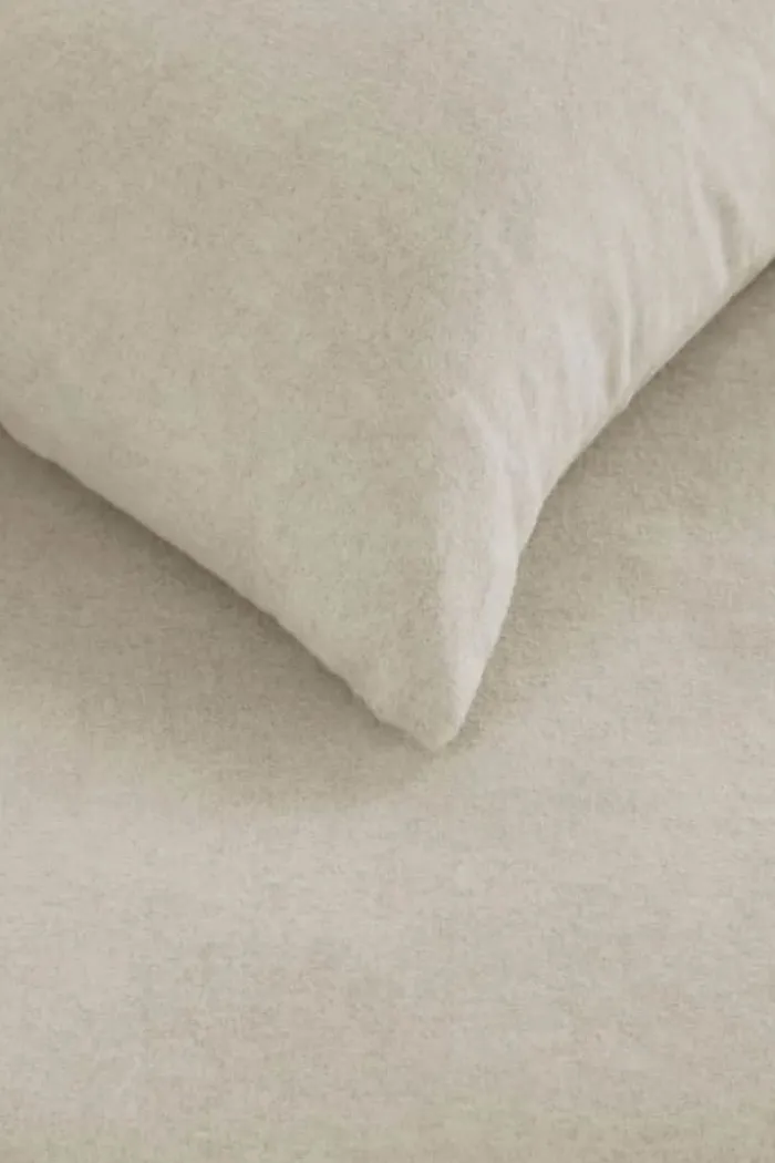BeddingHouse Frost Sengetøj B 140 x L 220 cm - Bomuldsflanel - Light Sand