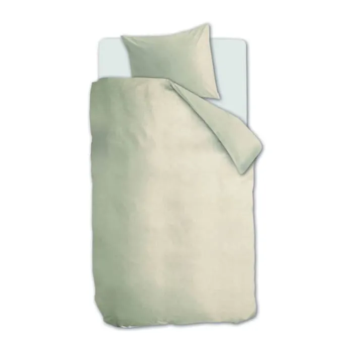 BeddingHouse Frost Sengetøj B 140 x L 220 cm - Bomuldsflanel - Light Sand