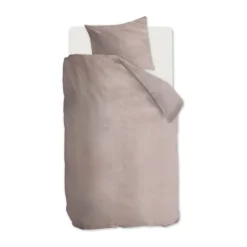 BeddingHouse Frost Sengetøj B 140 x L 220 cm - Bomuldsflanel - Soft Pink